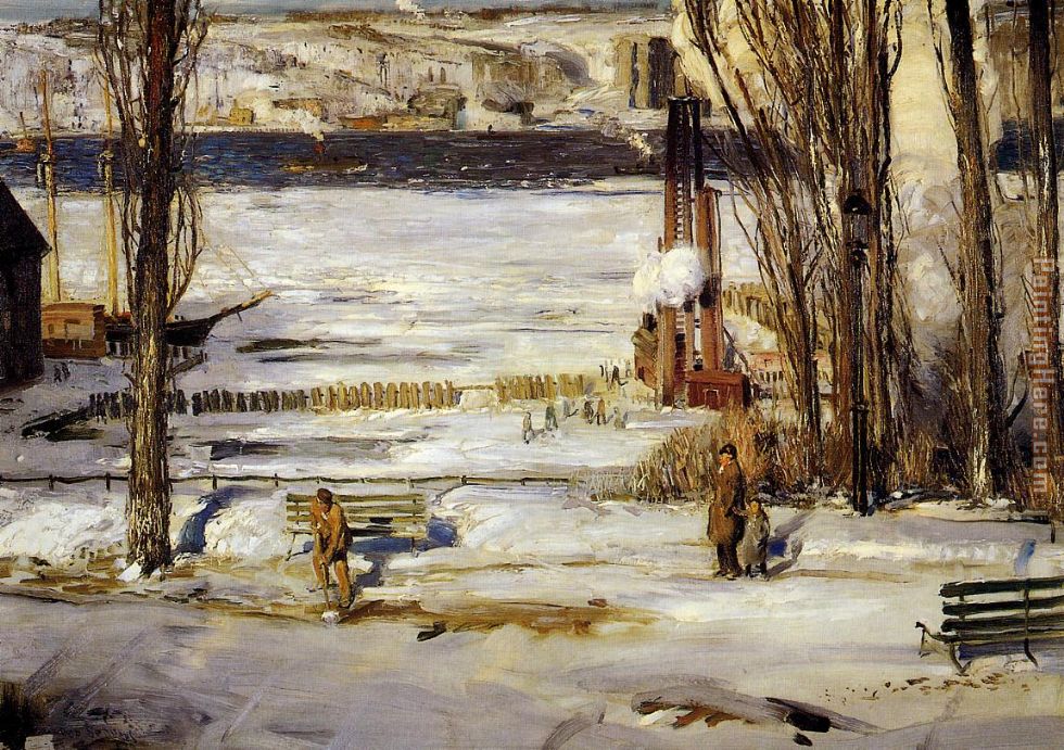 A Morning Snow painting - George Bellows A Morning Snow art painting